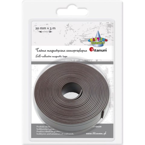 Magnes samoprzylepny szer. 20mm x 3m 338443 TITATNUM Magnes samoprzylepny szer. 20mm x 3m 338443 TITATNUM