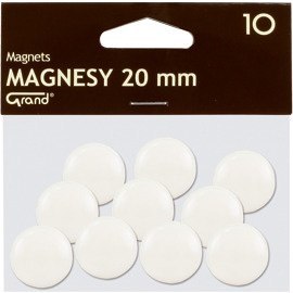 Magnesy 20mm GRAND białe (10szt.) 130-1689 GRAND Magnesy 20mm GRAND białe (10szt.) 130-1689 GRAND