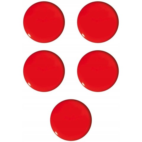 Magnesy do tablic czerwone 30mm (5szt.) GM401-C5 TETIS Magnesy do tablic czerwone 30mm (5szt.) GM401-C5 TETIS