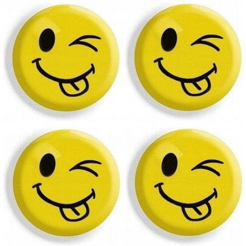 Magnesy do tablic żółte języki 40mm (4szt.) GM303-TY4 TETIS Magnesy do tablic żółte języki 40mm (4szt.) GM303-TY4 TETIS