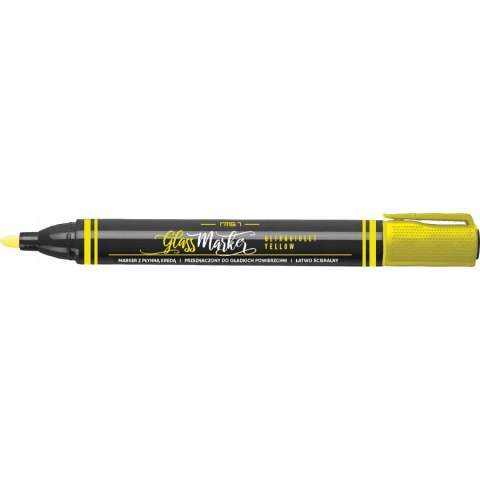 Marker kredowy do szkła RMG-1/G żółty UV GLASS MARKER 463-008 RYSTOR Marker kredowy do szkła RMG-1/G żółty UV GLASS MARKER 463-008 RYSTOR