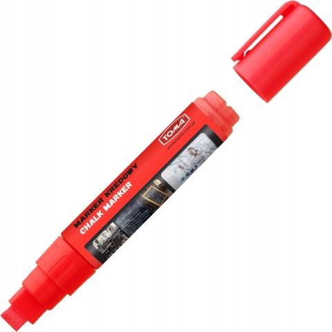 Marker kredowy końcówka 8x5mm czerwony TO-291 22 TOMA Marker kredowy końcówka 8x5mm czerwony TO-291 22 TOMA