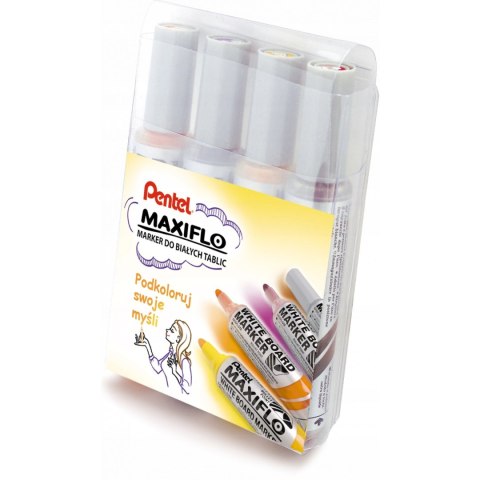 Marker suchościeralny 4sztuki MWL5M-WA4EFGVPL PENTEL Marker suchościeralny 4sztuki MWL5M-WA4EFGVPL PENTEL