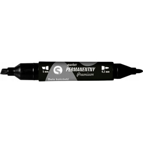 Marker suchościeralny dwustronny czarny KM504-V2 TETIS 5mm/4.2mm Marker suchościeralny dwustronny czarny KM504-V2 TETIS 5mm/4.2mm