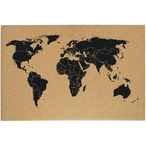 Tablica korkowa MAPA ŚWIATA 60x40cm TC64BR1 MEMOBOARDS Tablica korkowa MAPA ŚWIATA 60x40cm TC64BR1 MEMOBOARDS