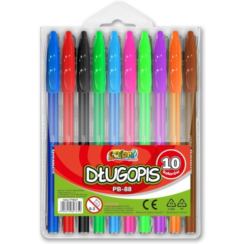 Długopis KOLORI PB-88 10 kolorów TT8327 PENMATE Długopis KOLORI PB-88 10 kolorów TT8327 PENMATE