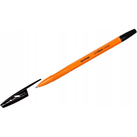 Długopis olejowy ze skuwką Tribase Orange 0.7 mm czarny 265892 BERLINGO Długopis olejowy ze skuwką Tribase Orange 0.7 mm czarny 265892 BERLINGO