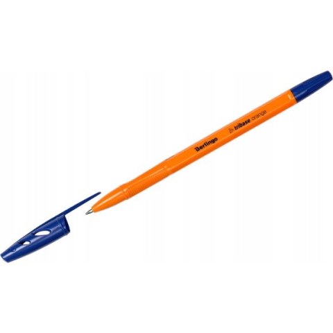 Długopis olejowy ze skuwką Tribase Orange 0.7 mm niebieski 265891 BERLINGO Długopis olejowy ze skuwką Tribase Orange 0.7 mm niebieski 265891 BERLINGO