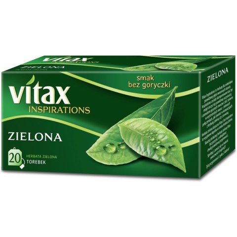 Herbata VITAX INSPIRATIONS (20 torebek) zielona 30g zawieszka Herbata VITAX INSPIRATIONS (20 torebek) zielona 30g zawieszka