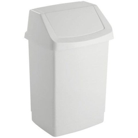 Kosz na śmieci uchylny 15l CURVER CLICK-IT biały 04043- Kosz na śmieci uchylny 15l CURVER CLICK-IT biały 04043-