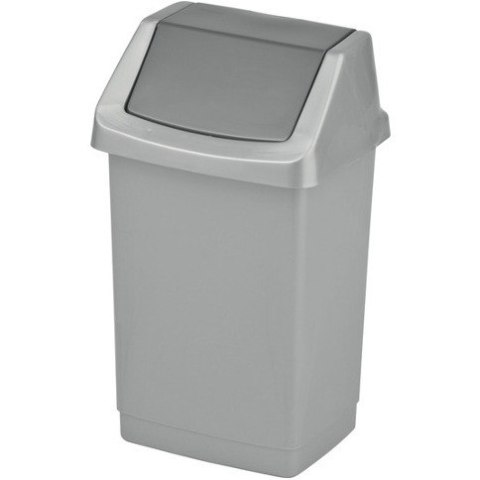 Kosz na śmieci uchylny 15l CURVER CLICK-IT srebrny/grafit 04043-877-65 Kosz na śmieci uchylny 15l CURVER CLICK-IT srebrny/grafit 04043-877-65