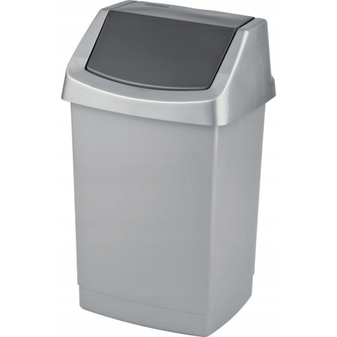 Kosz na śmieci uchylny 25l CURVER CLICK-IT srebrny/grafit 04044-877-65 Kosz na śmieci uchylny 25l CURVER CLICK-IT srebrny/grafit 04044-877-65