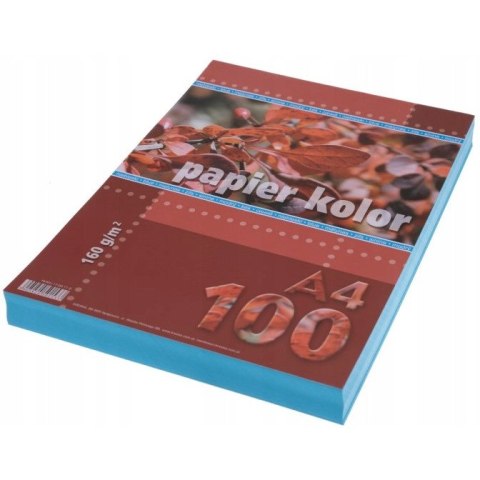 Papier ksero A4 160g KRESKA niebieski 100ark Papier ksero A4 160g KRESKA niebieski 100ark
