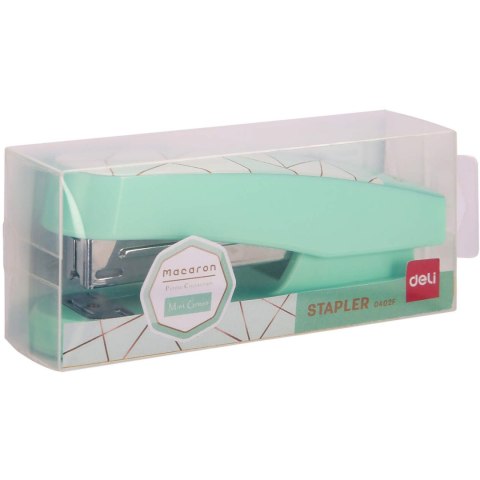 Zszywacz 25 kartek 24/6 26/6 MACARON zielony 0402F GREEN DELI Zszywacz 25 kartek 24/6 26/6 MACARON zielony 0402F GREEN DELI