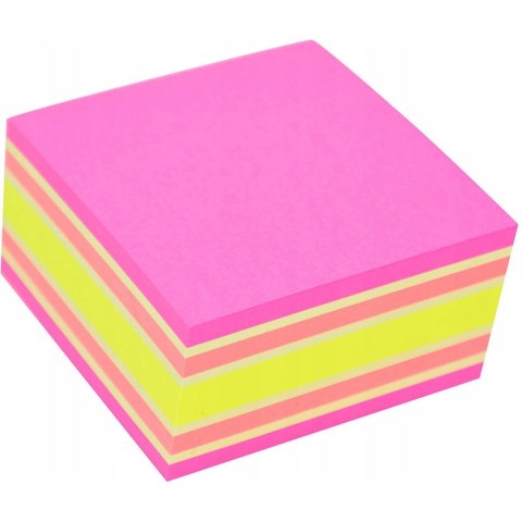 Bloczek samoprzylepny 76x76mm 400k mix różowy/żółty STICK"N 21536 Bloczek samoprzylepny 76x76mm 400k mix różowy/żółty STICK"N 21536