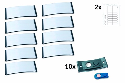 Identyfikatory imienne POLAR30 70x30mm (10 sztuk) antracyt POL30MA02-10DR Identyfikatory imienne POLAR30 70x30mm (10 sztuk) antracyt POL30MA02-10DR