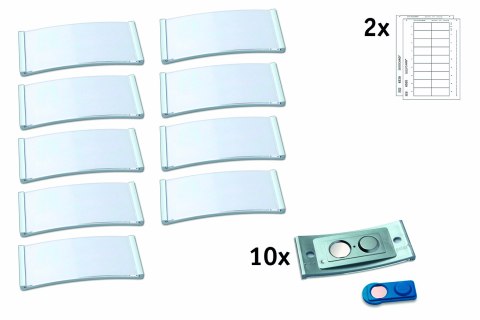 Identyfikatory imienne POLAR30 70x30mm (10 sztuk) stal nierdzewna POL30MA66-10DR Identyfikatory imienne POLAR30 70x30mm (10 sztuk) stal nierdzewna POL30MA66-10DR
