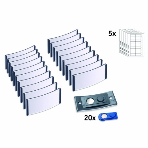 Identyfikatory imienne POLAR30 70x30mm (20 sztuk) antracyt POL30MA02-20DR Identyfikatory imienne POLAR30 70x30mm (20 sztuk) antracyt POL30MA02-20DR