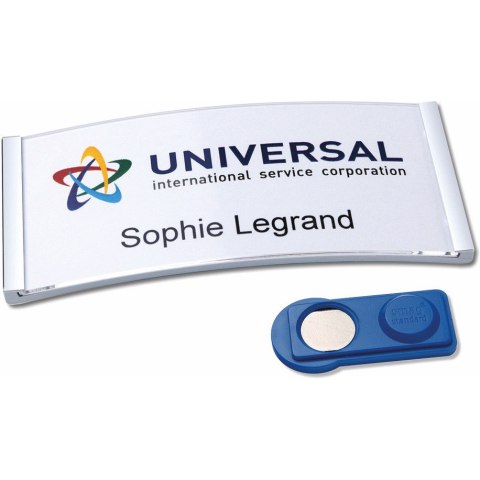 Identyfikatory imienne POLAR35 80x34mm (10 sztuk) metaliczny POL35MA66-10DR Identyfikatory imienne POLAR35 80x34mm (10 sztuk) metaliczny POL35MA66-10DR