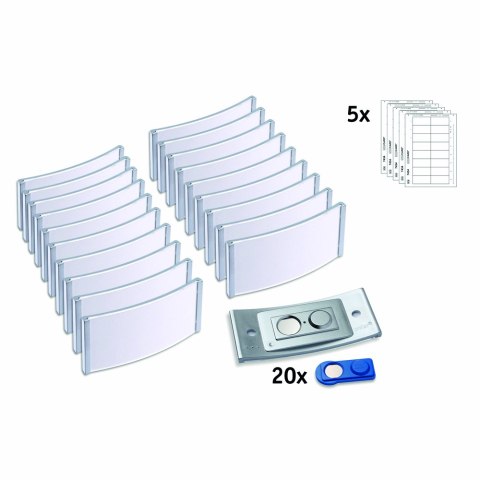 Identyfikatory imienne POLAR35 80x34mm (20 sztuk) metaliczny POL35MA66-20DR Identyfikatory imienne POLAR35 80x34mm (20 sztuk) metaliczny POL35MA66-20DR