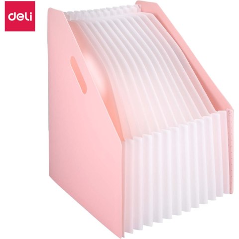 Organizer wolnostojący harmonijkowy A4 MACARON różowy B41102 PINK DELI Organizer wolnostojący harmonijkowy A4 MACARON różowy B41102 PINK DELI