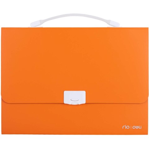 Teczka z rączką 13-przegródek RIO pomarańczowa 38126 ORANGE DELI Teczka z rączką 13-przegródek RIO pomarańczowa 38126 ORANGE DELI
