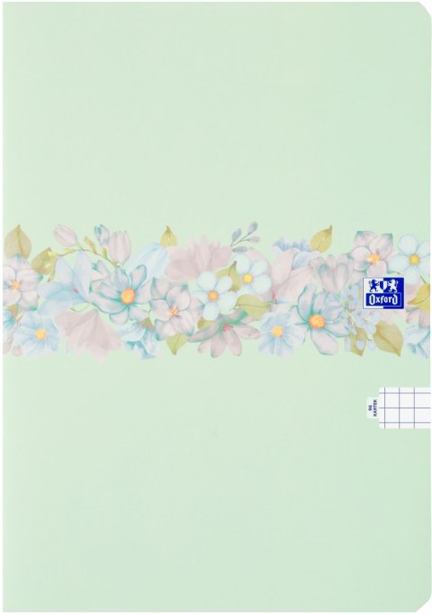 Zeszyt szkolny B5 Brulion w kwiatki 96 kartek w kratkę FLOWER 400181452 OXFORD Zeszyt szkolny B5 Brulion w kwiatki 96 kartek w kratkę FLOWER 400181452 OXFORD