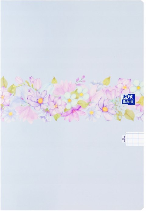 Zeszyt szkolny B5 Brulion w kwiatki 96 kartek w kratkę FLOWER 400181452 OXFORD Zeszyt szkolny B5 Brulion w kwiatki 96 kartek w kratkę FLOWER 400181452 OXFORD