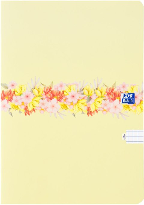 Zeszyt szkolny B5 Brulion w kwiatki 96 kartek w kratkę FLOWER 400181452 OXFORD Zeszyt szkolny B5 Brulion w kwiatki 96 kartek w kratkę FLOWER 400181452 OXFORD