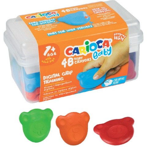 Kredki Misiaki BABY dla dzieci 1 kuferek 48szt. 160-2217 42958 CARIOCA Kredki Misiaki BABY dla dzieci 1 kuferek 48szt. 160-2217 42958 CARIOCA