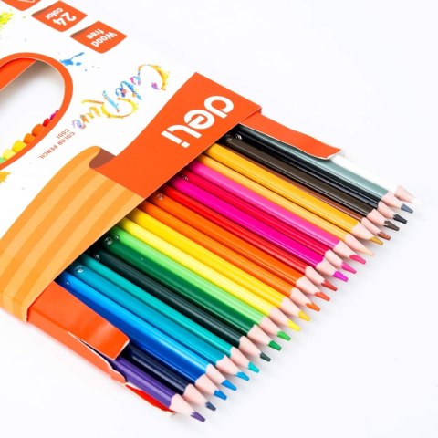Kredki ołówkowe bezdrzewne COLORUN 24 kolorów EC00120 DELI Kredki ołówkowe bezdrzewne COLORUN 24 kolorów EC00120 DELI