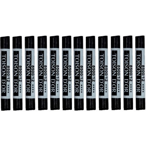 Kredki pastele suche czarne (12 szt.) 8500-12 KOH-I-NOOR Kredki pastele suche czarne (12 szt.) 8500-12 KOH-I-NOOR