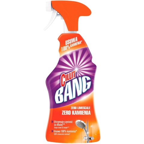 Płyn do czyszczenia w sprayu CILLIT BANG 750ml Zero Kamienia i brudu pomarańczowy Płyn do czyszczenia w sprayu CILLIT BANG 750ml Zero Kamienia i brudu pomarańczowy