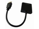 Adapter HDMI-A(M)->VGA (F)+Audio na kablu