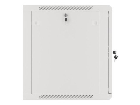 Szafa instalacyjna wisząca 19 cali 12U 600X600mm szara (drzwi szklane)