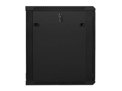 Szafa instalacyjna wisząca 19'' 15U 600X600mm czarna (drzwi szklane) Szafa instalacyjna wisząca 19'' 15U 600X600mm czarna (drzwi szklane)
