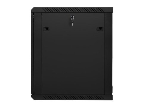 Szafa instalacyjna wisząca 19'' 15U 600X600mm czarna (drzwi szklane) Szafa instalacyjna wisząca 19'' 15U 600X600mm czarna (drzwi szklane)