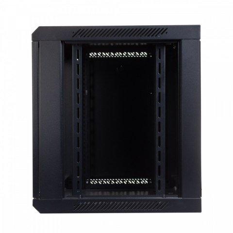 Szafa wisząca jednosekcyjna 19" 9U 501/600/450mm, drzwi szklane, czarna (RAL 9004) Szafa wisząca jednosekcyjna 19" 9U 501/600/450mm, drzwi szklane, czarna (RAL 9004)