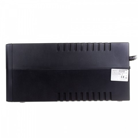 Zasilacz awaryjny UPS Line-Ineractive LCD, 800VA/480W, 1x12V/9Ah, AVR, 2xSCHUKO, USB, RJ11 Zasilacz awaryjny UPS Line-Ineractive LCD, 800VA/480W, 1x12V/9Ah, AVR, 2xSCHUKO, USB, RJ11