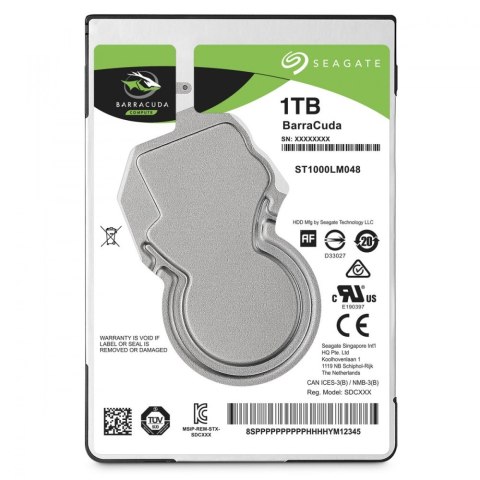 Dysk twardy BarraCuda 1TB 2.5 cala 128MB ST1000LM048 Dysk twardy BarraCuda 1TB 2.5 cala 128MB ST1000LM048
