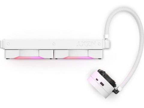 Chłodzenie wodne Kraken X63 white 280mm RGB podświetlane wentylatory i pompa Chłodzenie wodne Kraken X63 white 280mm RGB podświetlane wentylatory i pompa