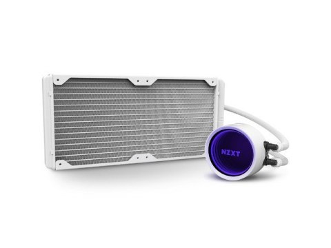 Chłodzenie wodne Kraken X63 white 280mm RGB podświetlane wentylatory i pompa Chłodzenie wodne Kraken X63 white 280mm RGB podświetlane wentylatory i pompa