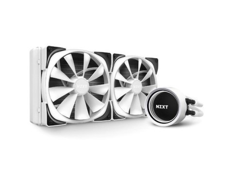 Chłodzenie wodne Kraken X63 white 280mm RGB podświetlane wentylatory i pompa Chłodzenie wodne Kraken X63 white 280mm RGB podświetlane wentylatory i pompa