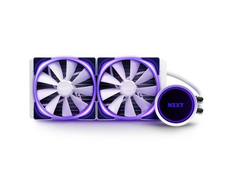 Chłodzenie wodne Kraken X63 white 280mm RGB podświetlane wentylatory i pompa Chłodzenie wodne Kraken X63 white 280mm RGB podświetlane wentylatory i pompa