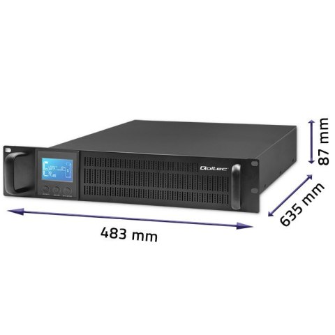 Zasilacz awaryjny UPS RACK | 2kVA | 1600W | LCD Zasilacz awaryjny UPS RACK | 2kVA | 1600W | LCD