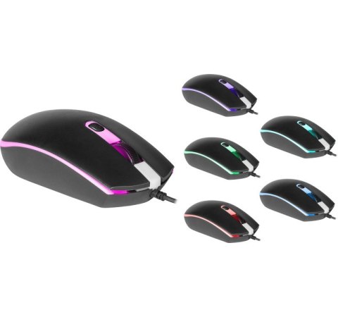 Mysz gamingowa DOT MB-986 optyczna 7 kolorów 1000dpi 4P Mysz gamingowa DOT MB-986 optyczna 7 kolorów 1000dpi 4P