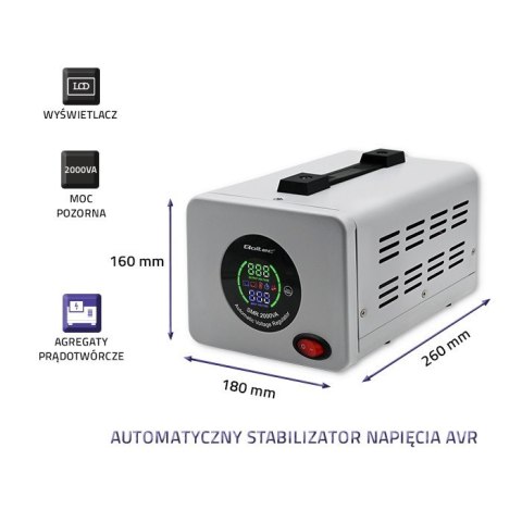 Automatyczny stabilizator napięcia AVR PRO 2000VA 3% Automatyczny stabilizator napięcia AVR PRO 2000VA 3%