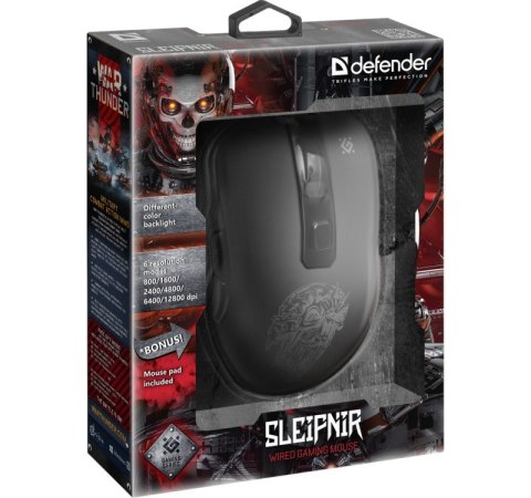 Mysz gamingowa przewodowa SLEIPNIR GM-927 12800 dpi 6P Mysz gamingowa przewodowa SLEIPNIR GM-927 12800 dpi 6P