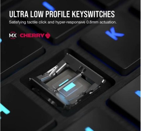 Klawiatura K100 RGB Air Wireless Ultra Thin Cherry MX Klawiatura K100 RGB Air Wireless Ultra Thin Cherry MX