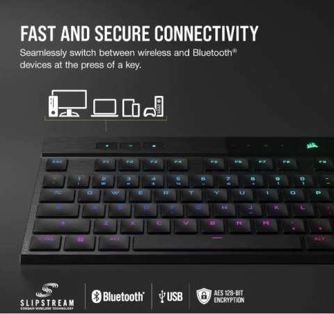 Klawiatura K100 RGB Air Wireless Ultra Thin Cherry MX Klawiatura K100 RGB Air Wireless Ultra Thin Cherry MX